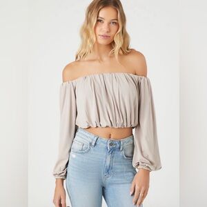 Off The Shoulder Crop Top